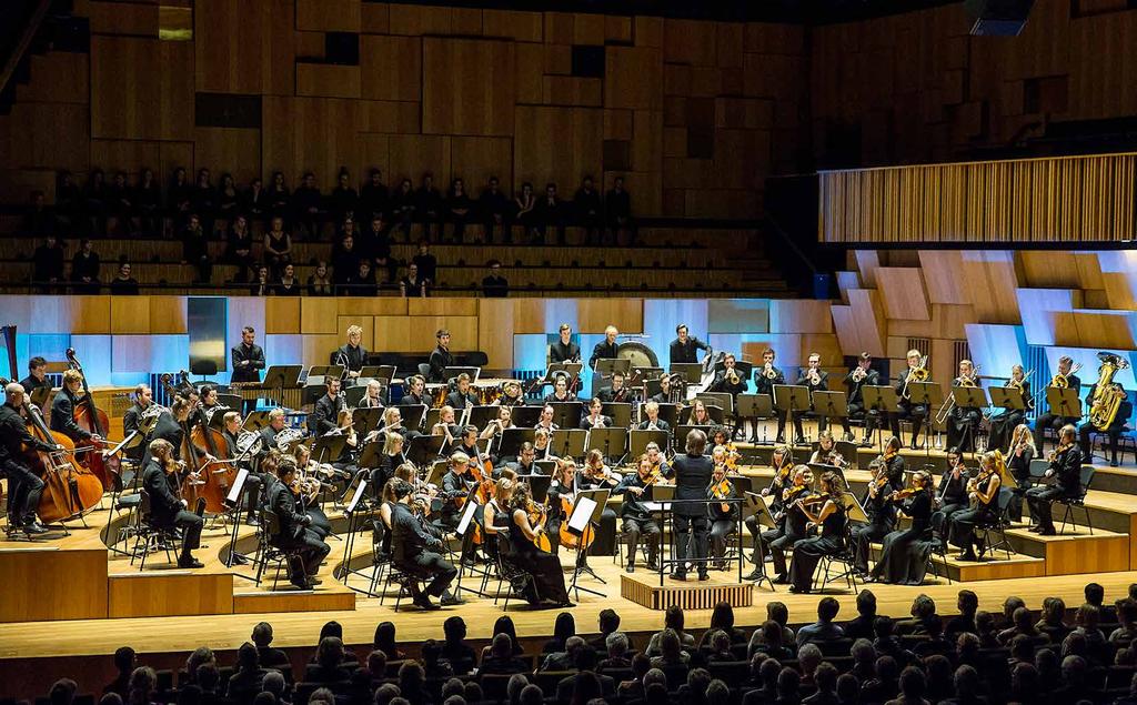 Musikhögskolans symfoniorkester gör i år sex orkesterprojekt och femton konserter på scener runt om i regionen Malmö Live, Helsingborgs, Hässleholms, Jönköpings