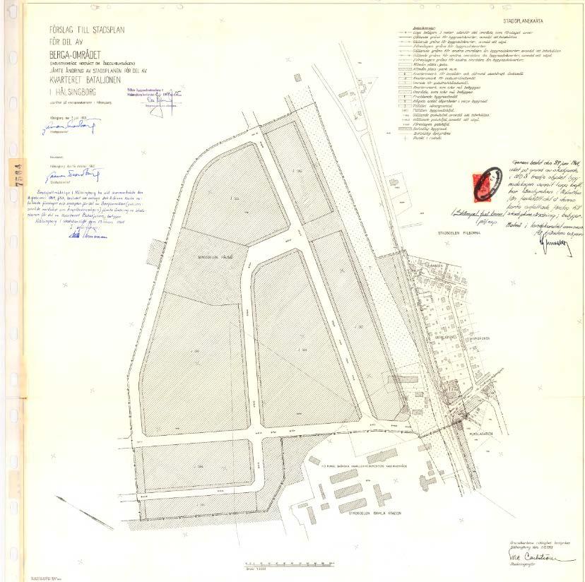 Detaljplaner För planområdet gäller detaljplan för del av Bergaområdet (1283K-7564), upprättad 29 juni 1964, vilken redovisar kvartersmark för industriändamål.