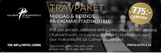 drabbats av plötslig sjukdom. Heta speltips finns på hemsidan och uppdatering med bland annat värmningsintryck får du löpande under tävlingarna av duktiga ocke och ohan samt på Kalmartravets twitter.