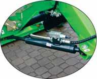 Hydraulcylinder Supportfjädrar Mekanisk låsning Hydrauliskt påkörningsskydd KDTC slåttermaskiner har samma