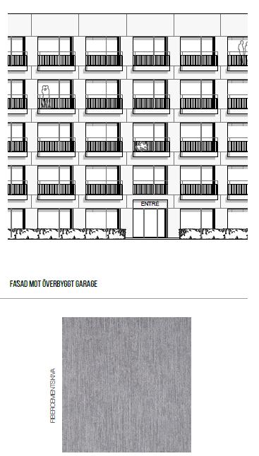 För att åstadkomma större fönsterpartier i bottenvåning mot gata anger planbestämmelse (v2) att bostäder i bottenvåning mot gata ska minst vara uppglasad till 40 % av arean.