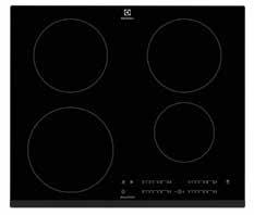 Inbyggnadshäll, 60 cm, ramlös design, Touchkontroll-styrning, 2 booster-zoner, 4 zoner: 145/180/180/210 mm Pris: 1 500:- HOI650MF INDUKTIONSHÄLL
