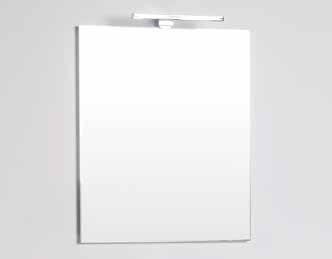 Mått (BxHxD): 600x640x150 mm Ekfanér Pris: 800:- Pris: 2 200:- WC SPEGELSKÅP BAS 400 Två glashyllor, Spegel även inuti skåp,