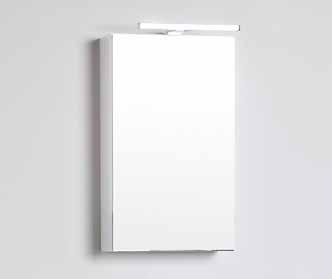 aluminiumram, Belysning Nite LED 305 mm Mått (BxHxD): 400x720x30 mm ELUTTAG Eluttag på vägg i anslutning till Spegelskåp/Spegel