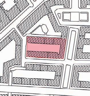 Geom e överdäckig av motor - och järväg bildas e sluttig som väder sig mot söder. De ya bebyggelse aläggs som två kvartersbälte som ska förea ierstade med Karoliska.
