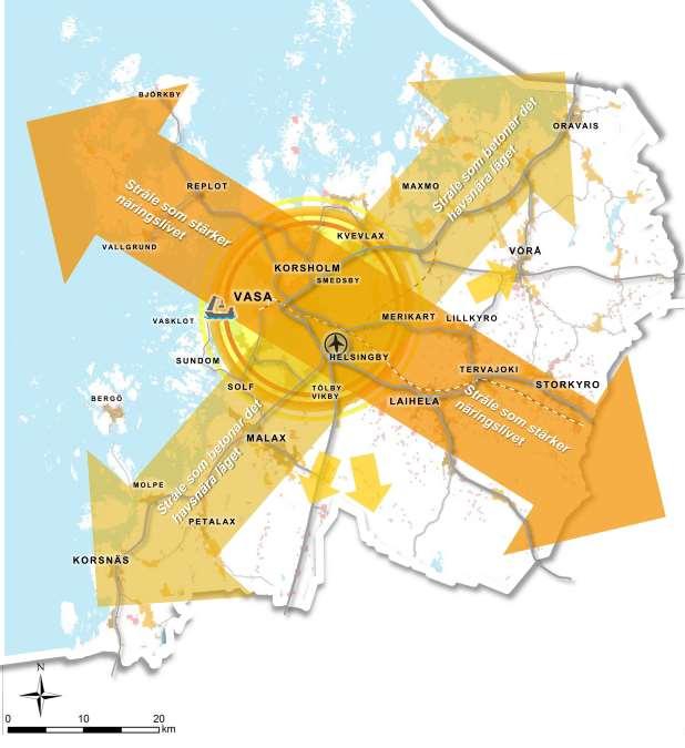 av hamnarna och förbättrande av serviceutbudet för att skapa verksamhetsmöjligheter för näringslivet och möjligheter för invånarna att bo i skärgården.