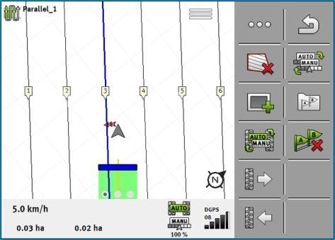 Koppla körfält med TRAMLINE-Management Aktivera Tramline-Management 10 10 10.