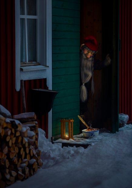SERIER SÖTEGRÖT 7. SÖTEGRÖT Bilden är tagen i byn Hundsjö, norr om Örnsköldsvik. Inom folktron beskrivs gårdstomten som ett skyddsväsen. Ofta hade han själv varit med och byggt gården han vakade över.