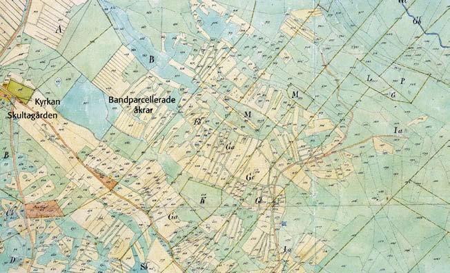 Den som tittar noga ser att lantmätaren skrivit Lindbergs kyrka i stället för Träslöv. Karta: Lantmäteriet M70:15-1. Fig. 6.