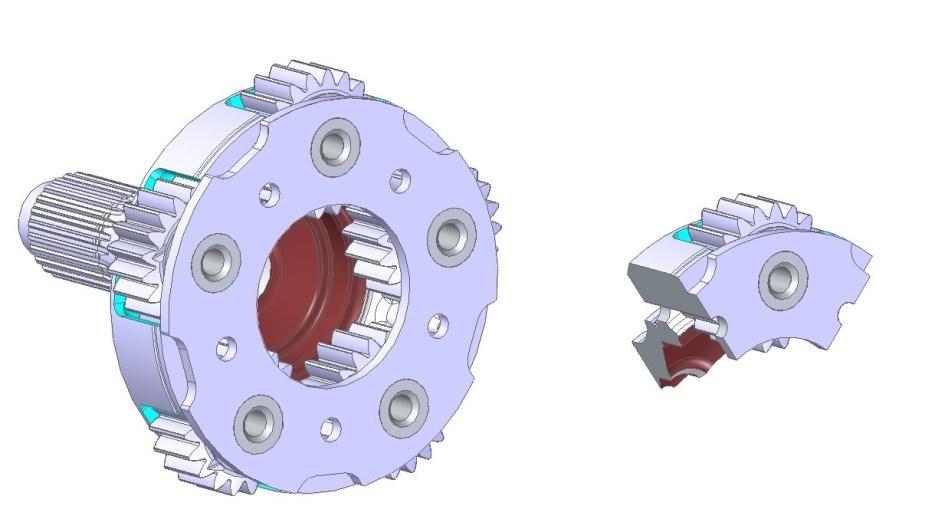 För att simulera vad systemets värmeutveckling vid friktion blir, användes Ansys inbyggda verktyg för Transient Thermal.