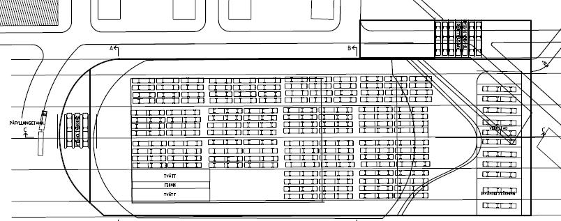 25 (49) Alternativ placering Nordenflychtsvägen Ett annat läge på tanknings- och lossningsplats som utretts är placering i anslutning mot Nordenflychtsvägen i Kristineberg i anslutning till de nya