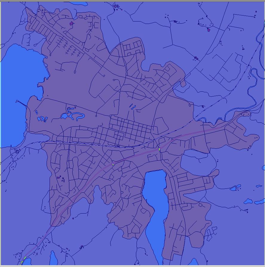 Resultat SPRIDNINGSBERÄKNINGAR FÖR ALINGSÅS TÄTORT ÅR 2009 Årsmedelvärde Figur 2. Beräknat årsmedelvärde för NO 2 (µg/m 3 ).