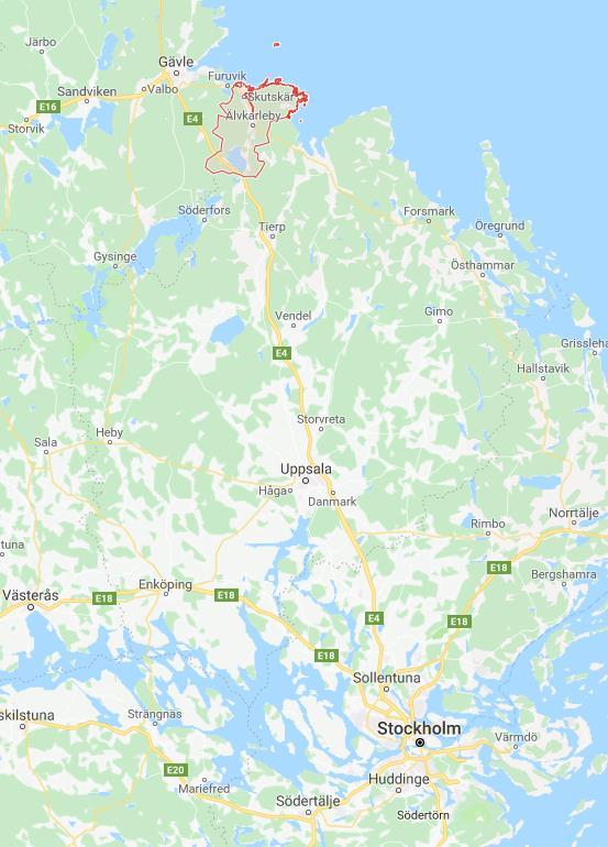 kommun Upplands nordligaste kommun 9400 invånare (6400 i centralorten Skutskär) 3 (!