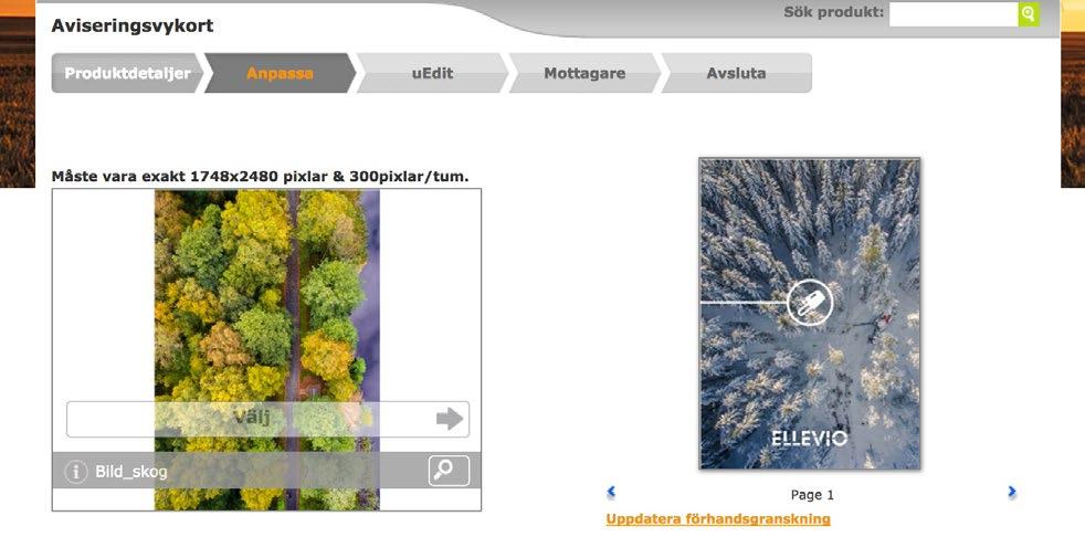 REDIGERA PRODUKT ÄNDRA BILD PÅ PRODUKTEN Bildväljare Om en produkt tillåter att man byter ut