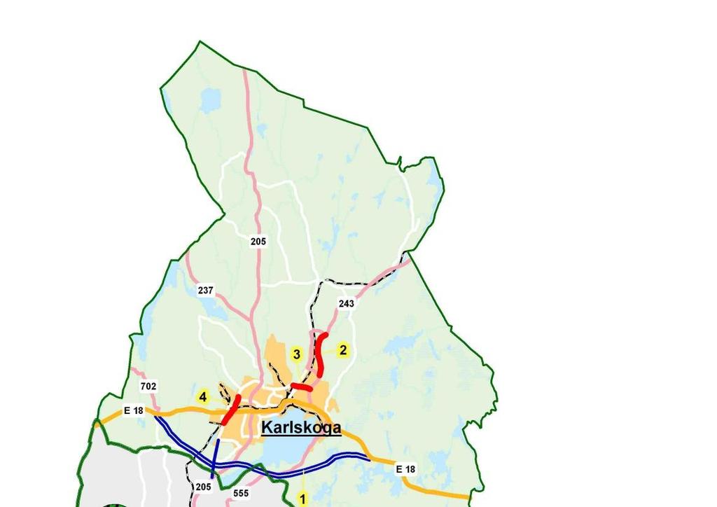 Framtida planer I Översiktsplan för Karlskoga kommun framgår att på kort sikt, under den närmaste 10-årsperioden, ska samtliga