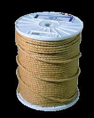 greppvänlighet (ullfiber) och styrka (silkefiber). UV-stabiliserat, sjunker i vatten.