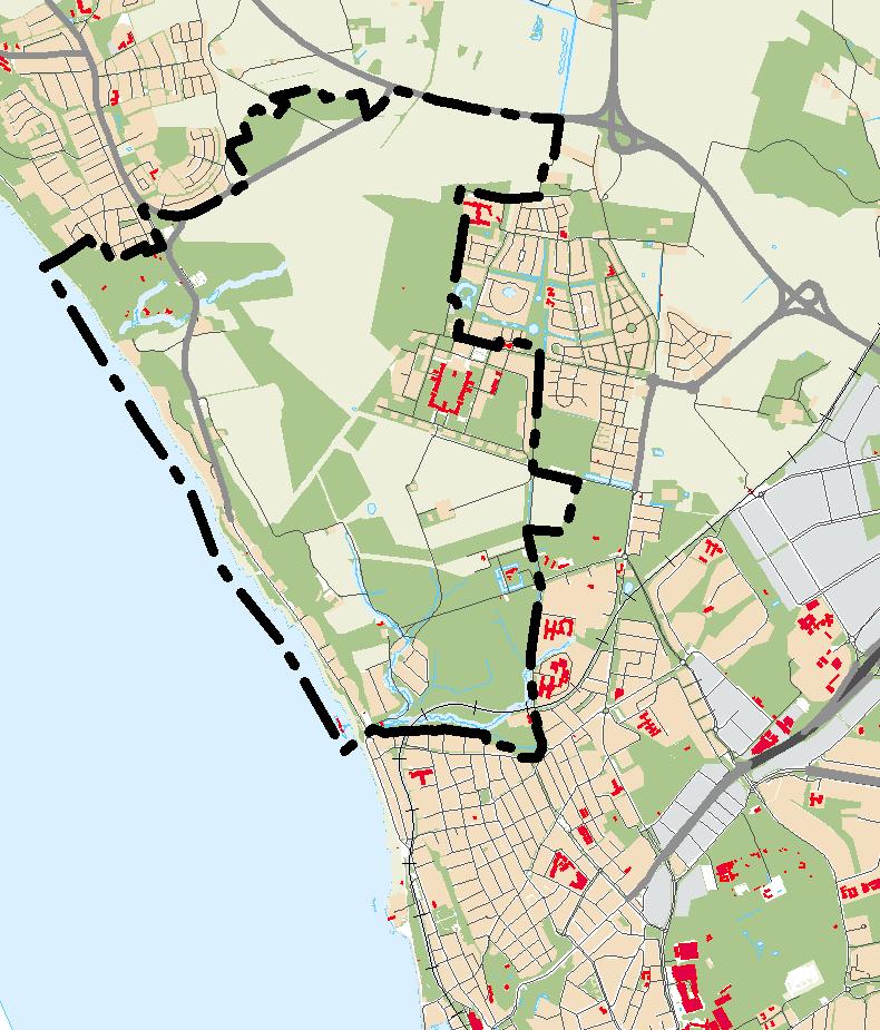 Planområdet Planområdet sträcker sig från Pålsjöbaden i söder till väg 111 i norr.