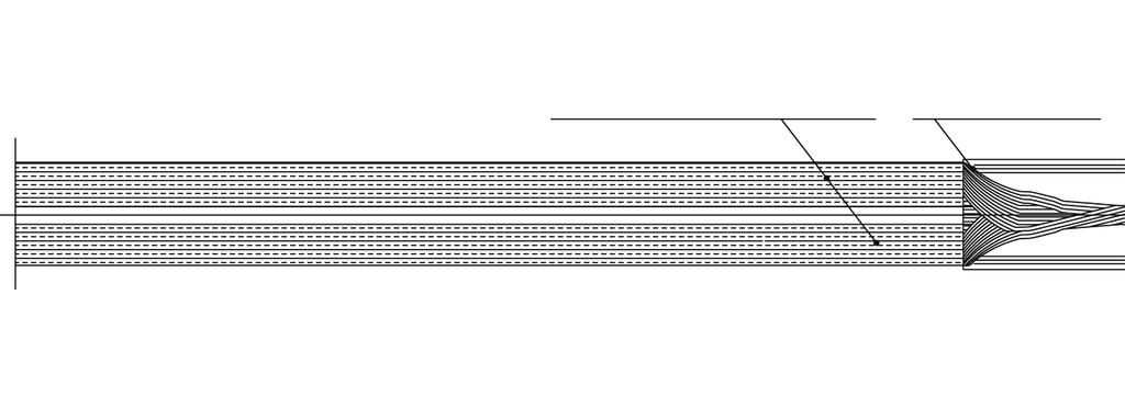 6/16 PEM1102SWE 2014-10 3- LEDAR PEX ISOLERAD KABEL MED SKÄRMTRÅD Markering Skärmtrådar C 11. Kapa och ta bort C mm (se tabell 3 nedan) av yttermanteln. Rengör 1.
