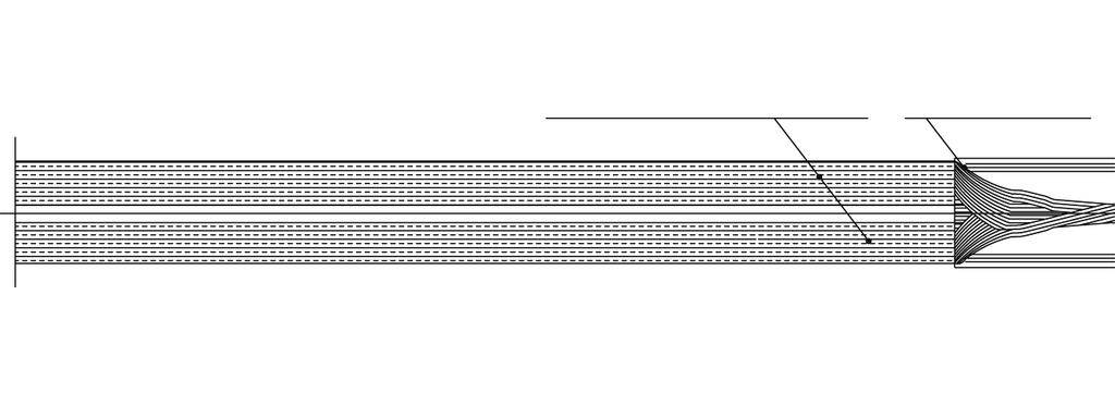 6/18 PEM1102CSWE 2014-10 3- LEDAR PEX ISOLERAD KABEL MED SKÄRMTRÅD Markering Skärmtrådar 750 11. Kapa och ta bort 750 mm av yttermanteln. Rengör 1.