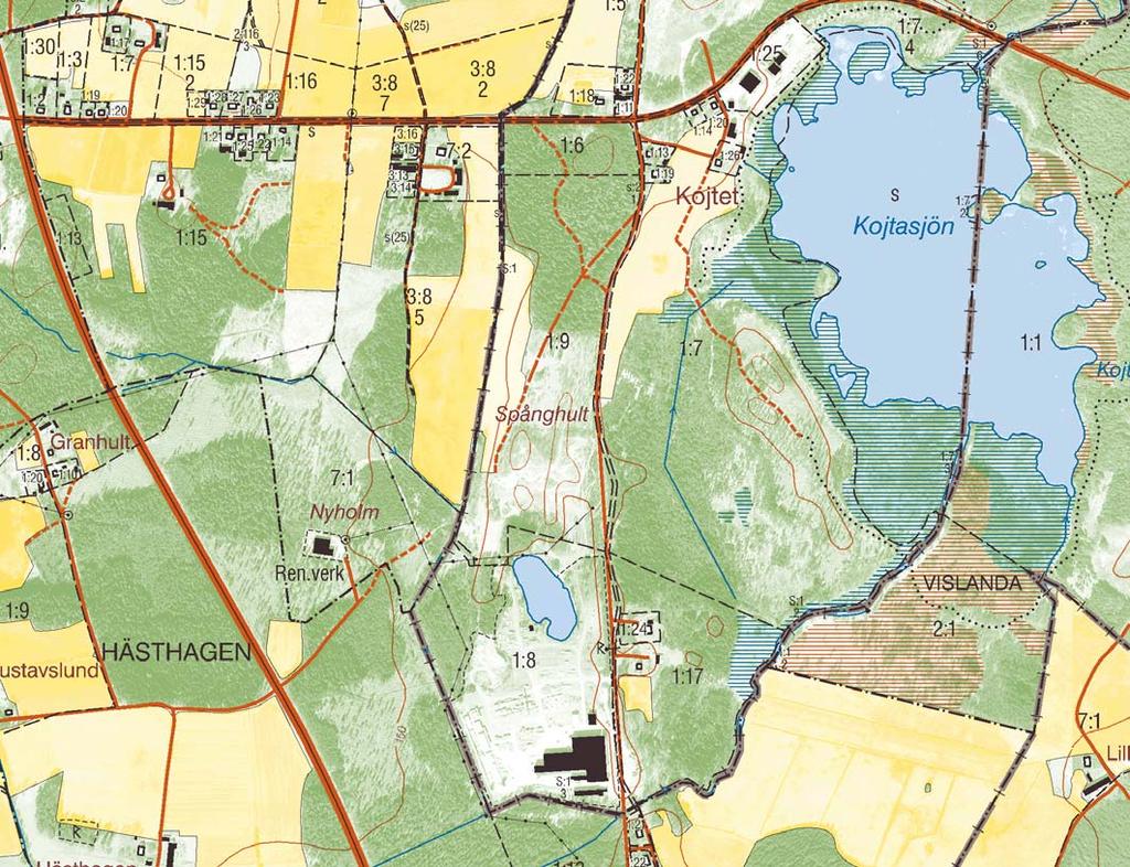 Miljöövervakning Elnaryd referensprovtagningar 06Sed6 06Sed5 06Y2 06Sed7 06Sed4 06Sed2 06Sed1 06Y1 0 250 meter 500 Figur 2-1 Provpunkter för sediment och ytvatten i