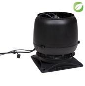 ECo S-serie Traditionell Design VILPE VILPE ECO110S/Ø110 TKFLÄKT + MONTERINGSSET nvändning: Isolerad takfläkt för radon eller eko-toalett. Energibesparande EC-motor.