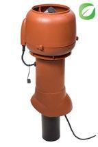 ECo P-serie Traditionell Design VILPE ECO110P/Ø110/500 TKFLÄKT nvändning: Isolerad takfläkt för radon eller eko-toalett. Energibesparande EC-motor.