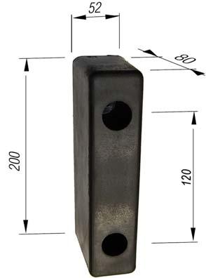 Fenderklossar GETO fenderkloss 200 Med 2 st 25 mm