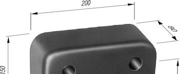 601 333 GETO fenderkloss 200 Med 4 st 39 mm