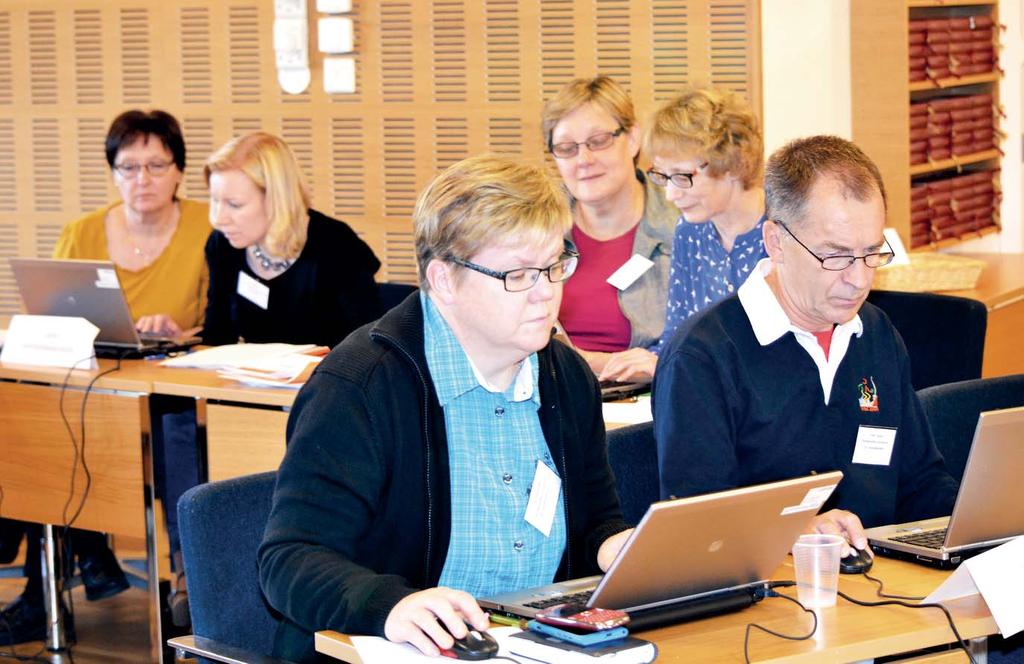 De kunder som håller på att övergå till Kyrkans servicecentral deltog i utbildningar och workshopar.