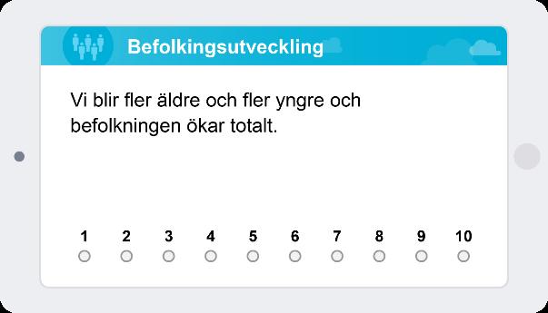 Kontoret har värderat området Befolkningsutveckling