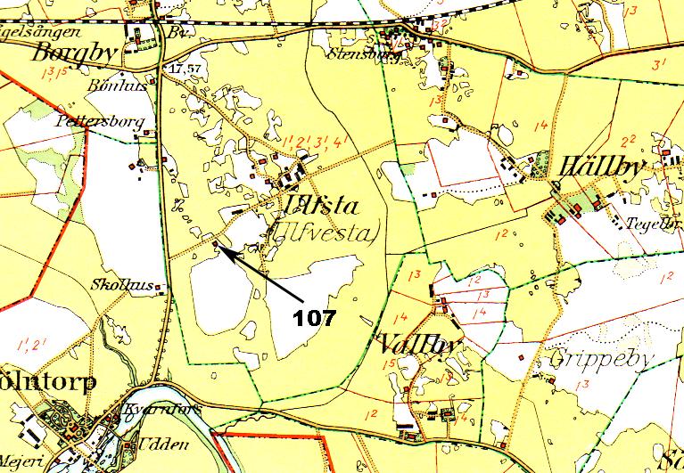 Ulfsta 7:4 107 Kämpe i Ulfsta Siste soldaten förut kallad Östling Johan Erik Kämpe född 6 nov 1846 i Säby Antagen 8 april 1865 Korpral 17 juni 1878 Utmönstrad Mellan 1886-1899 som distinktionskorpral