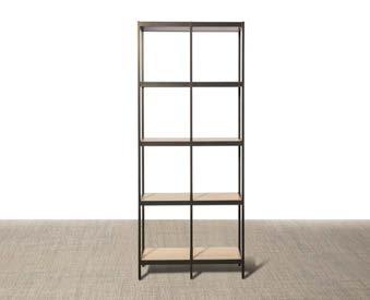 401012 Place Yttergavel 1863 395x1863 RAL 7016 401013 Bärande hyllplan i antracit laminat med dekorhylla