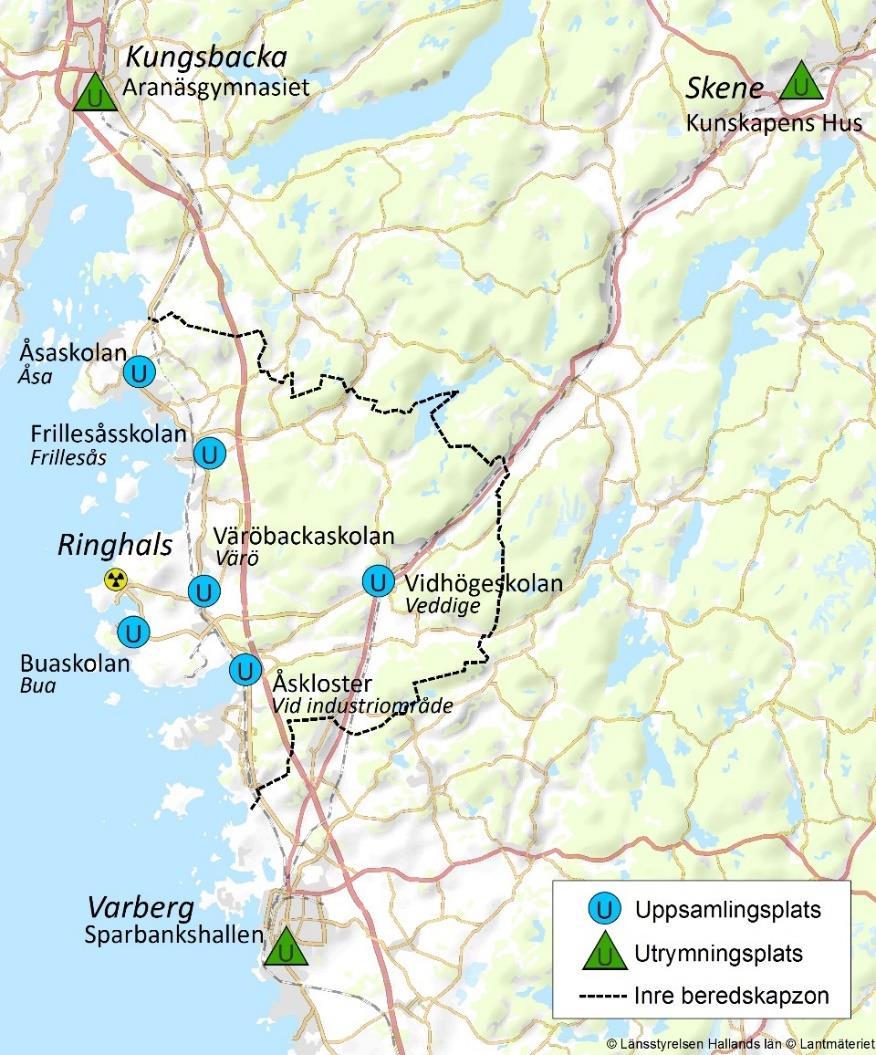 8(54) Uppsamlingsplatser och utrymningsplatser Vid utrymning upprättas uppsamlings- och utrymningsplatser.