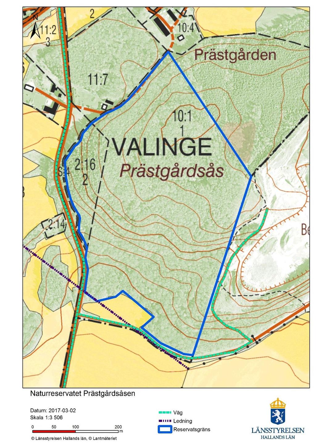 LÄNSSTYRELSEN BILAGA 2 4 (9) 2017-03-09 511-7462-15 2D Rumslig precisering av undantag från föreskrifter för underhåll av ledning
