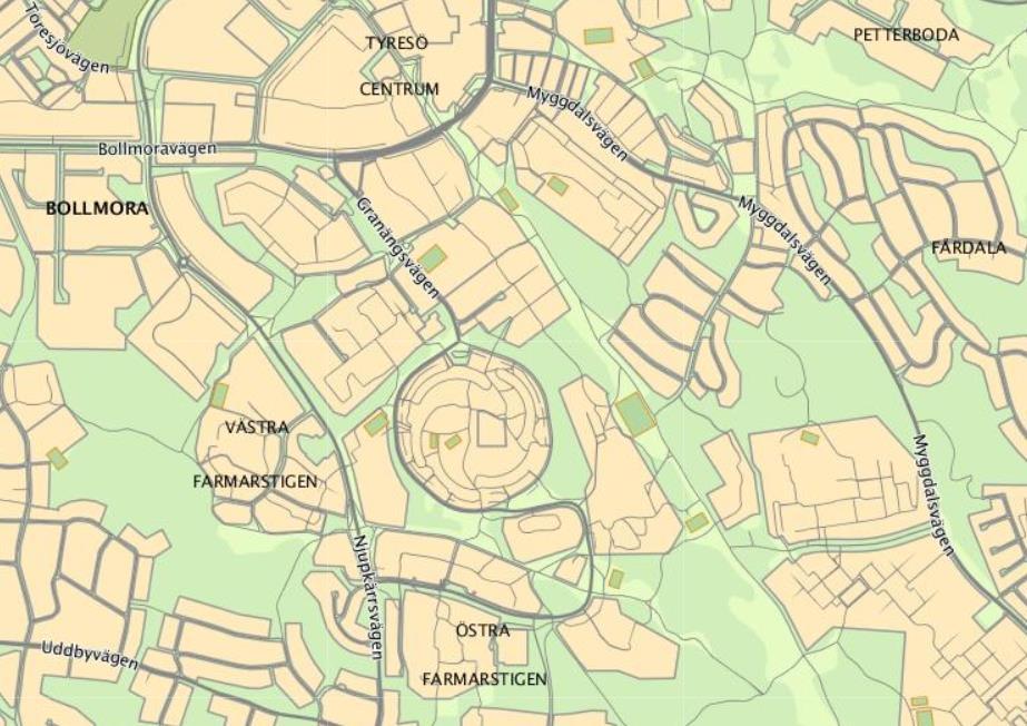1 BAKGRUND I Tyresö kommun pågår arbetet med utvecklingen av Wättingeområdet och den tillhörande stadsdelen Wättingebacken.