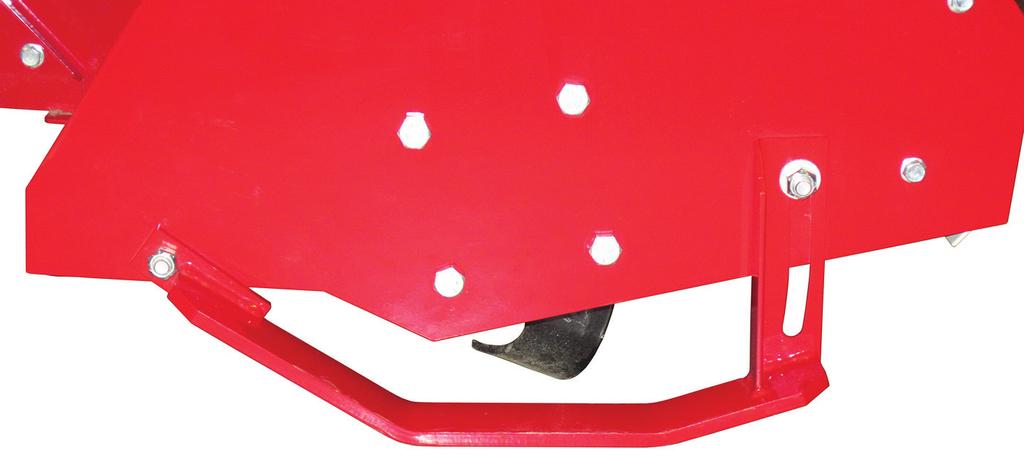 Stödbenen hålls på plats i sitt valda läge med hjälp av fjäderkraft. För att ändra stödbenens läge, dra ut handtaget (C) och rotera stödbenet till önskat läge.