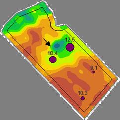 Ett manuskript insändes till Precision Agriculture. Figur 13.