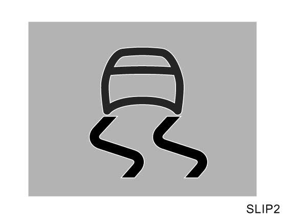 154 TÄNDNINGSLÅS, VÄXELLÅDA OCH PARKERINGSBROMS SLIP2 ST16005 Om bilen börjar sladda under körning blinkar antispinnlampan, samtidigt som upprepade varningssignaler hörs.