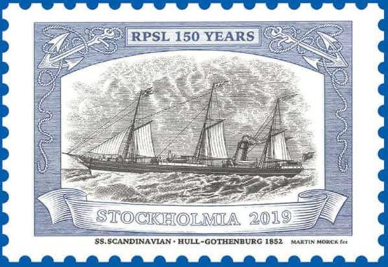S/S SCANDINAVIAN S/S Scandinavian, ett vackert fartyg som är huvudillustrationen och som symboliserar