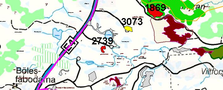 Bestånd nr 2739 Värdekärna: Ja (Nyckelbiotop, klass 1) Beskrivning: Flerskiktad blandsumpskog.