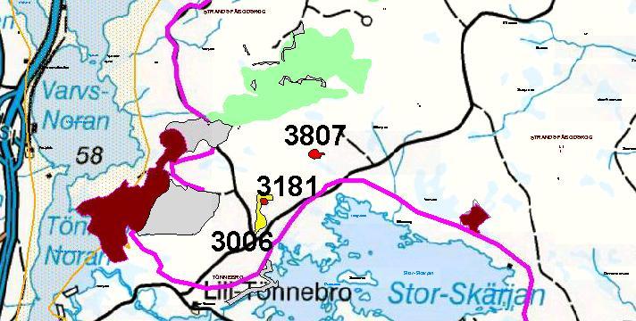 Bestånd nr 3006 (se även bestånd 3181) Värdekärna: Ja (Högt naturvärde, klass 2) Beskrivning: Alkärr med inslag av