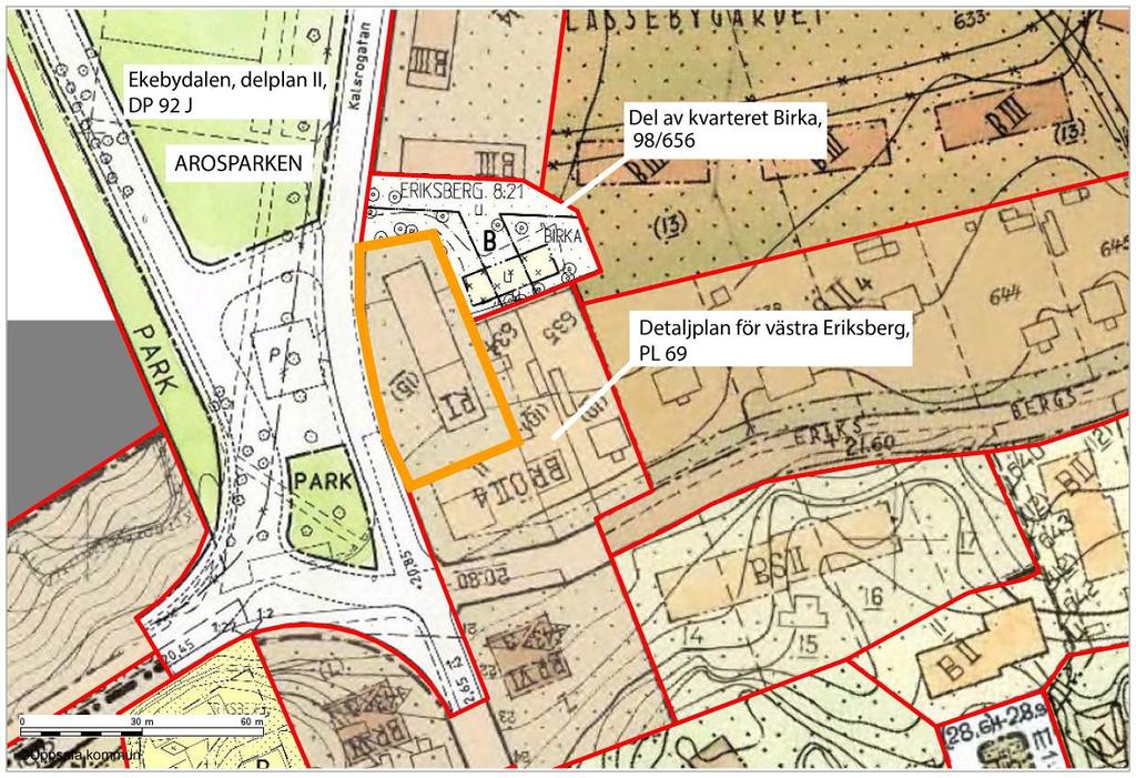 TIDIGARE STÄLLNINGSTAGANDEN Översiktsplan Planområdet ligger inom stadsväven, där inriktningen enligt översiktsplanen för Uppsala kommun 2010 är att utvecklingen ska gå mot mer intensiv