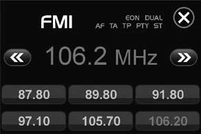 Autosök /Förinställd skanning (AS/PS) Förinställd skanning (Preset Scan) (PS) - Genom att trycka ned denna knapp snabbt, spelar radion upp varje förinställd station i 5 sekunder.