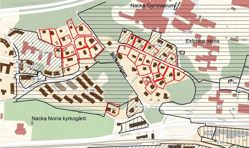 vikt. Pågående planarbeten I närområdet pågår detaljplanearbete för ny bostadsbebyggelse invid Birkavägen samt Järla