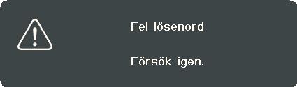 Använda lösenordsfunktionen Av säkerhetsskäl och för att förhindra obefogad användning, är det möjligt att säkra projektorn med ett lösenord.