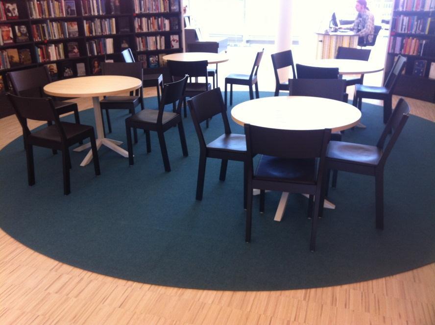 I stapeldiagram ser det ut såhär: Det är till största delen för att på något sätt använda medier som man befinner sig på biblioteket.