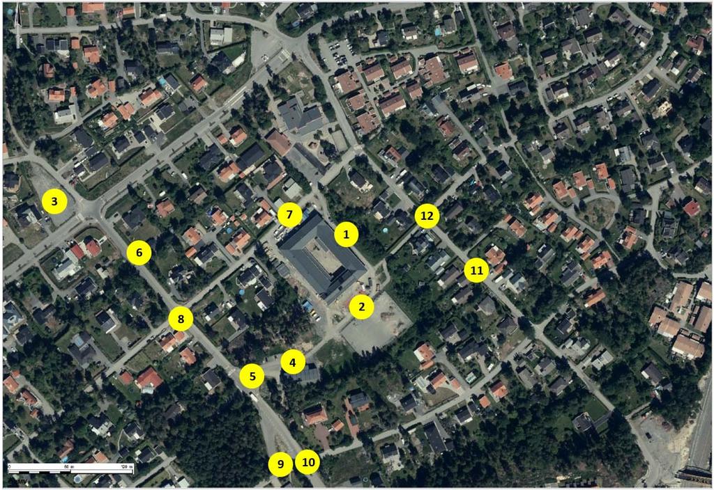 Figur 5. Karta åtgärdsförslag. De redovisade åtgärderna är omfattande.