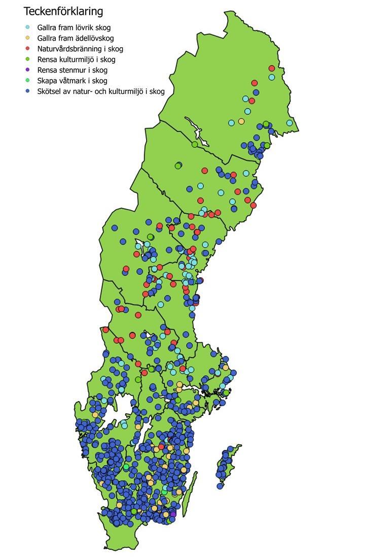 Totalt har 833 ansökningar fått bifall fram till år 2018.