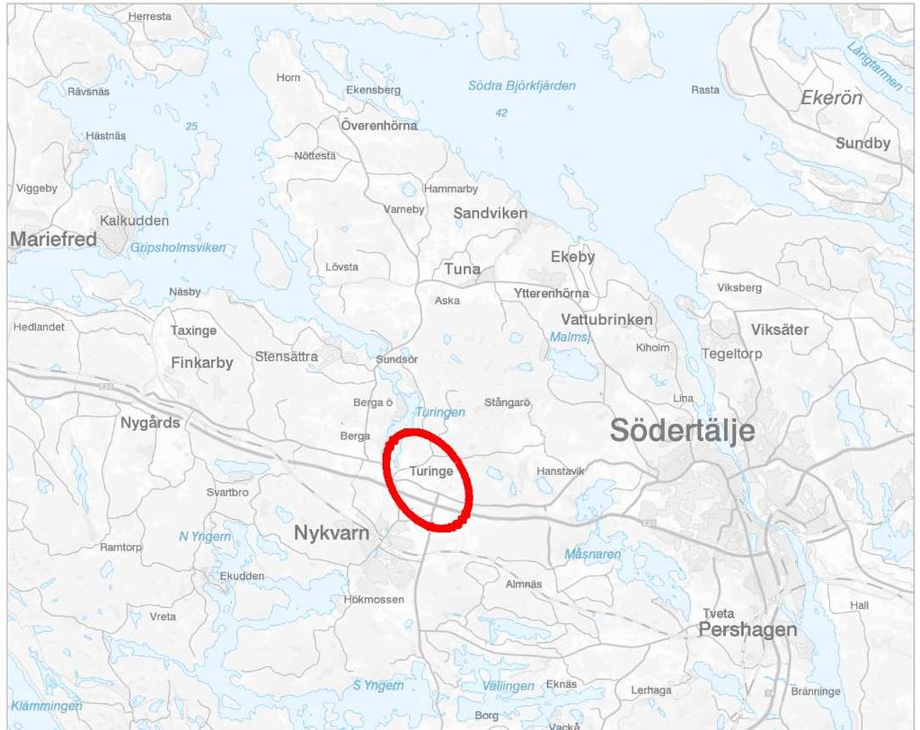Figur 1. Översiktskarta med utredningsområde.