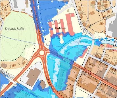 Dagvatten Extremnederbörden beräknas öka framöver och enligt SMHIs senaste analyser beräknas korttidsnederbördens intensitet öka med upp emot 50 procent fram till år 2100.